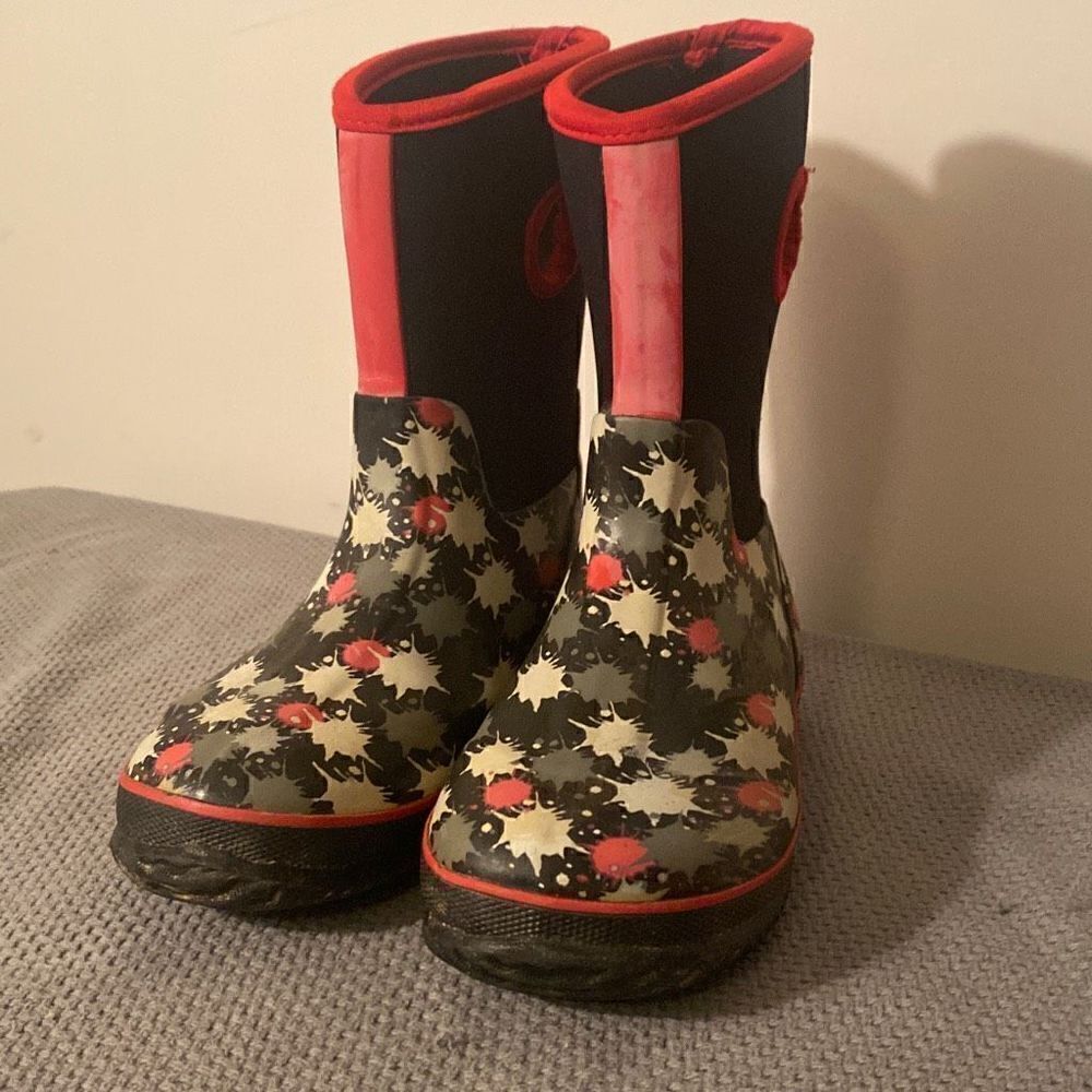Lily & Dan insulated neoprene snow rain pull on boots Big Kids 2/3